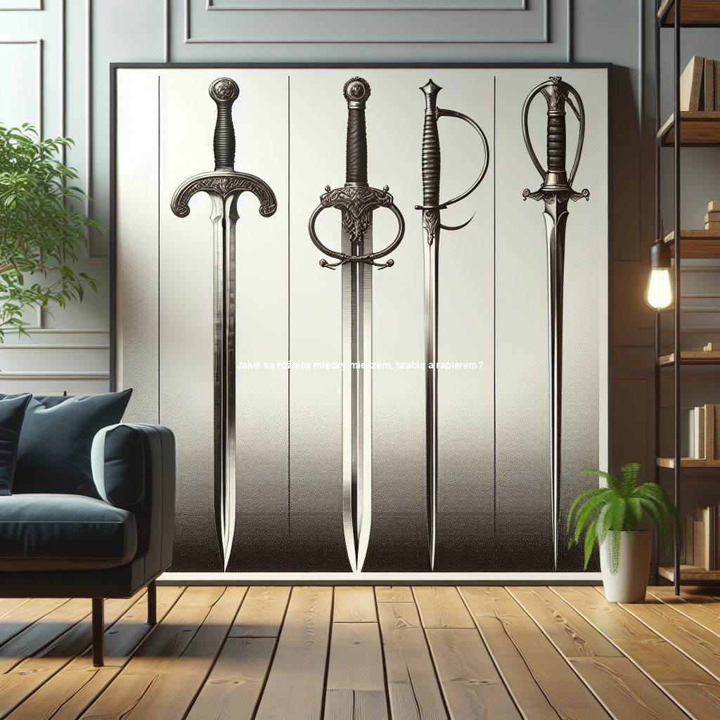 Jakie są różnice między mieczem, szablą a rapierem?